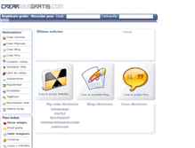Tablet Screenshot of crearwebgratis.com